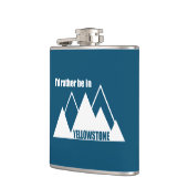 Ik ben liever in Yellowstone Mountain Heupfles (Links)