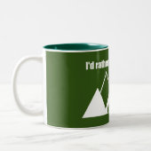 Ik ben liever in Yellowstone Mountain Tweekleurige Koffiemok (Links)