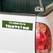 Ik ben liever in Yellowstone National Park Bumpersticker (Op Truck)