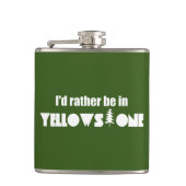 Ik ben liever in Yellowstone National Park Heupfles (Voorkant)