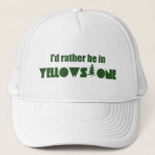 Ik ben liever in Yellowstone National Park Trucker Pet (Voorkant)