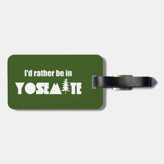 Ik ben liever in Yosemite National Park Bagagelabel (Achterkant horizontaal)