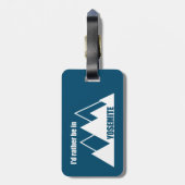 Ik ben liever in Yosemite National Park Mountain Bagagelabel (Achterkant verticaal)