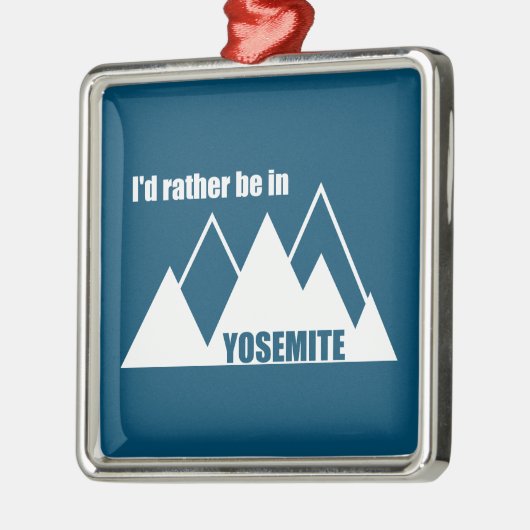Ik ben liever in Yosemite National Park Mountain Metalen Ornament (Links)