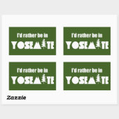 Ik ben liever in Yosemite National Park Rechthoekige Sticker (Vel)