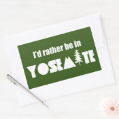 Ik ben liever in Yosemite National Park Rechthoekige Sticker (Envelop)