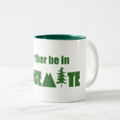 Ik ben liever in Yosemite National Park Tweekleurige Koffiemok (Voorkant rechts)