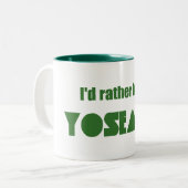 Ik ben liever in Yosemite National Park Tweekleurige Koffiemok (Voorkant links)