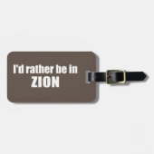Ik ben liever in Zion National Park Utah Bagagelabel (Voorkant horizontaal)