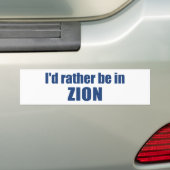 Ik ben liever in Zion National Park Utah Bumpersticker (Op auto)