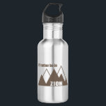 Ik ben liever in Zion National Park Utah Mountain Waterfles<br><div class="desc">Zion National Park in het zuiden van Utah is een van de mooiste parken van het Amerikaanse systeem.</div>