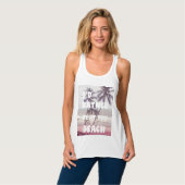 Ik ben liever op het strand tanktop (Volledige Voorkant)