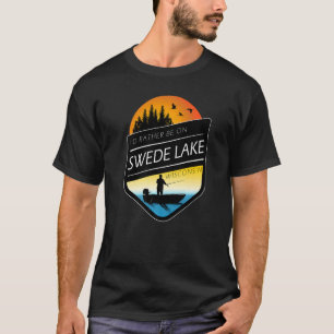 Ik ben liever op Swede Lake Wisconsin Gevist T-shirt