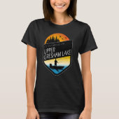 Ik ben liever op Upper Gresham Lake Wisconsin Fish T-shirt (Voorkant)