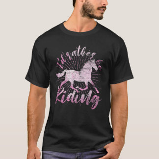 Ik ben liever ruiter Paardenrenner Paard T-shirt