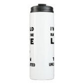 Ik ben liever te laat, terug naar school thermosbeker (Voorkant)