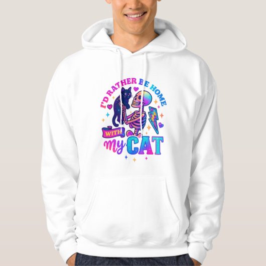 Ik ben liever thuis... hoodie (Voorkant)