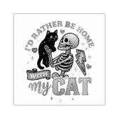 Ik ben liever thuis... rubberstempel (Afrduk)