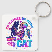 Ik ben liever thuis... sleutelhanger (Achterkant)