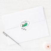 Ik ben liever vlieger 3 ronde sticker (Envelop)