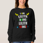 Ik ben Lilith die Lilith dingen doet Cool Christma Trui (Voorkant)