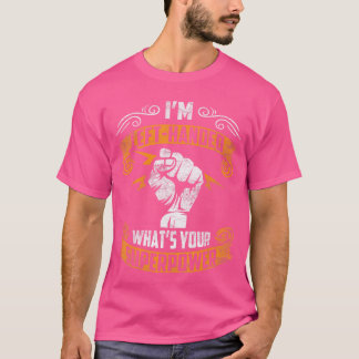 IK ben linkshandig Wat is jouw superkracht Grappig T-shirt
