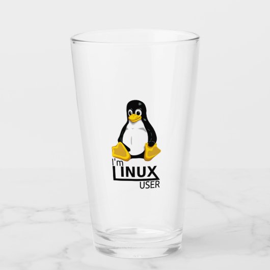 Ik ben Linux-gebruiker Glas (Voorkant)