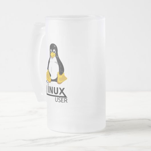 Ik ben Linux-gebruiker Matglas Bierpul (Voorkant links)