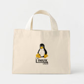 Ik ben Linux-gebruiker Mini Tote Bag (Voorkant)