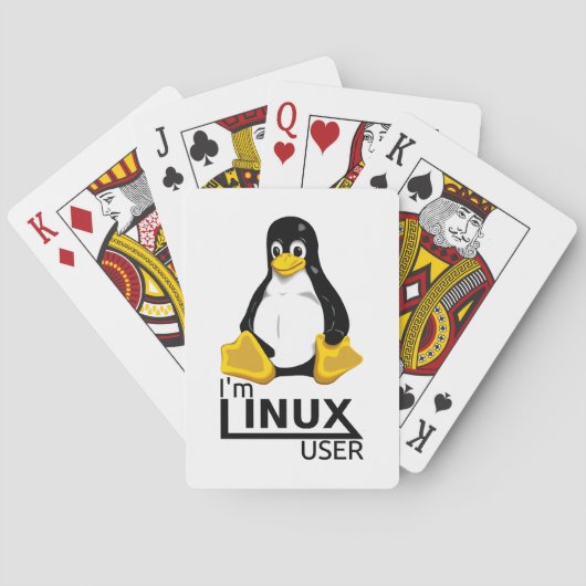 Ik ben Linux-gebruiker Pokerkaarten (Achterkant)