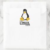 Ik ben Linux-gebruiker Rechthoekige Sticker (Tas)