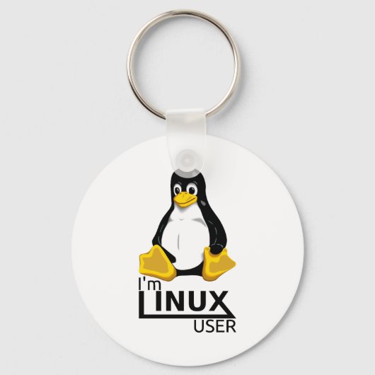 Ik ben Linux-gebruiker Sleutelhanger (Voorkant)