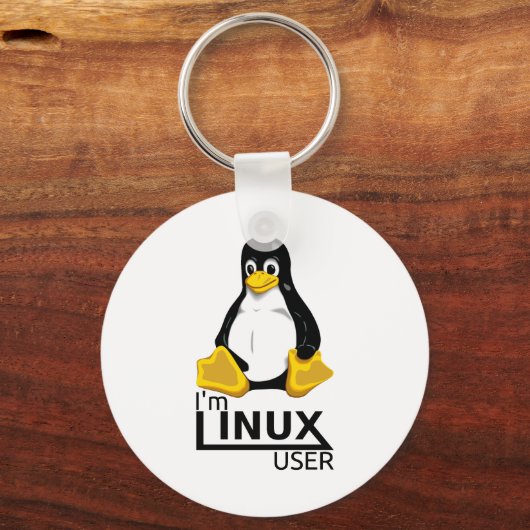 Ik ben Linux-gebruiker Sleutelhanger (Voorkant)