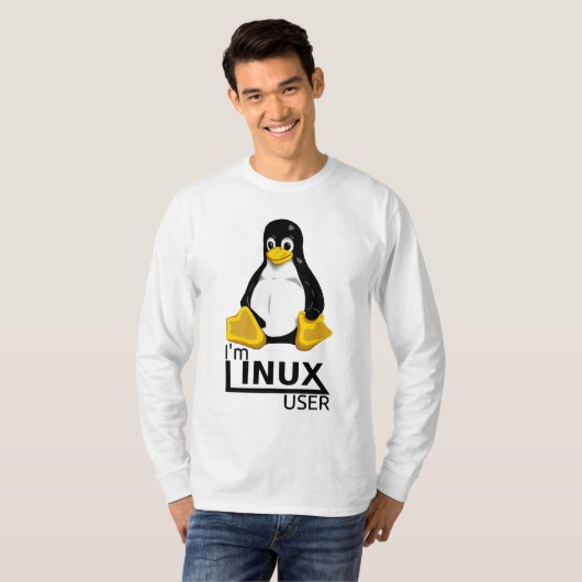Ik ben Linux-gebruiker T-shirt (Voorkant volledig)