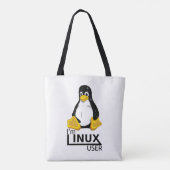 Ik ben Linux-gebruiker Tote Bag (Achterkant)