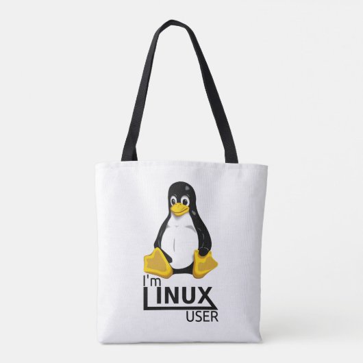 Ik ben Linux-gebruiker Tote Bag (Achterkant)