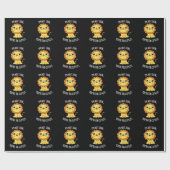 Ik ben Lion niet Jij bent de Schattigee Funny Pun Cadeaupapier (Vlak)