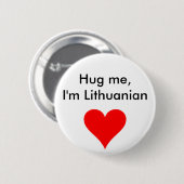 Ik ben Litouws Ronde Button 5,7 Cm (Voorkant /achterkant)