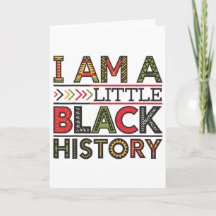 Ik ben Little Black History Month Afro-Amerikaanse Kaart