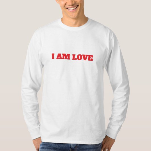 IK BEN LOVE-BASIS LANG SLEEVE T-SHIRT (Voorkant)