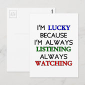 Ik ben Lucky Briefkaart (Voorkant / Achterkant)