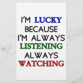 Ik ben Lucky Briefpapier (Voorkant)