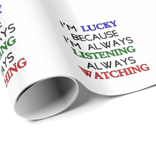 Ik ben Lucky Cadeaupapier (Rol Hoek)