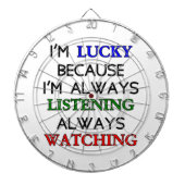 Ik ben Lucky Dartbord (Voorkant)