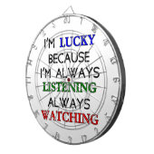 Ik ben Lucky Dartbord (Voorkant Rechts)