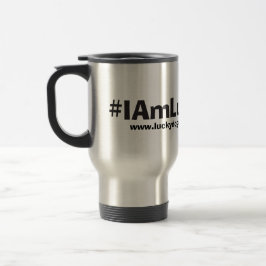"Ik ben Lucky Dog" Travel Mug Reisbeker