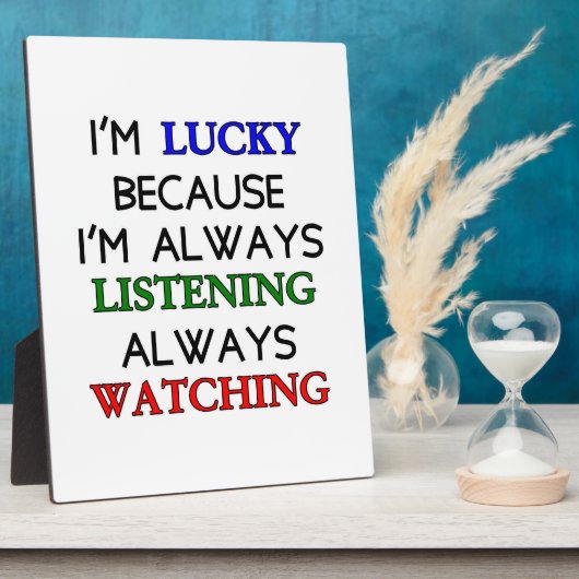 Ik ben Lucky Fotoplaat (Zijkant)