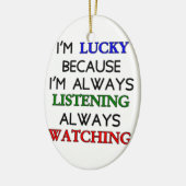 Ik ben Lucky Keramisch Ornament (Links)