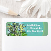 Ik ben Lucky. Lil' Dragon Shamrock Etiket (Insitu)