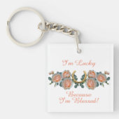 Ik ben Lucky omdat ik een Hoefijzer ben zonder off Sleutelhanger (voorkant)